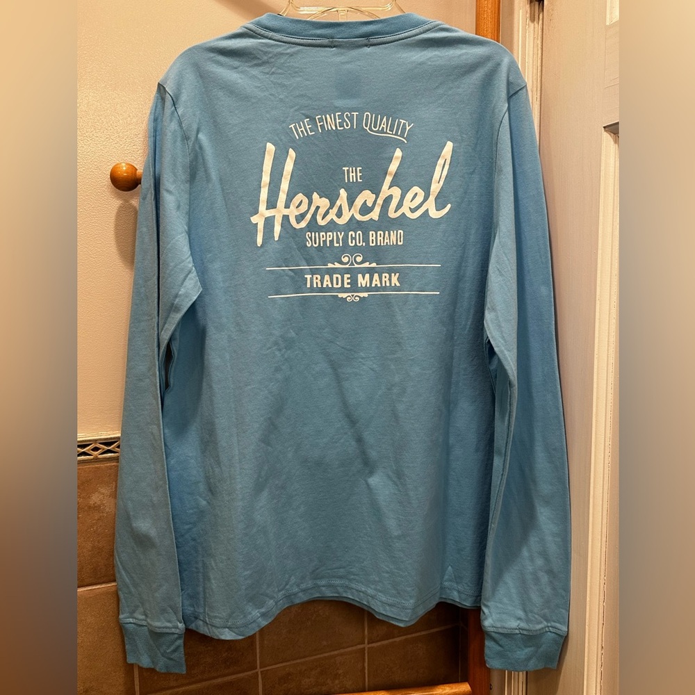 Herschel Supply Company Blue Long Sleeve Tee